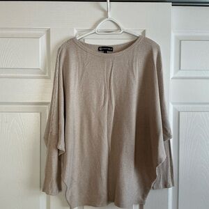 Wantable Dolman Beige Knit Top